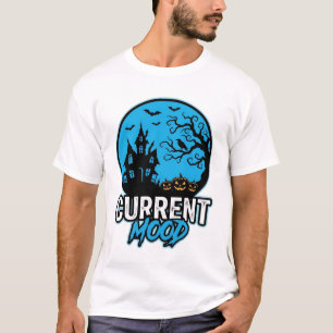 Aktuelle Stimmung Halloween Vintage Gravur Vektor_ T-Shirt