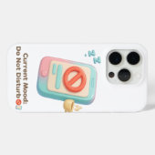 Aktuelle Stimmung: Nicht stören Handy Art Case-Mate iPhone Hülle (Rückseite (Horizontal))