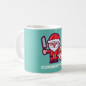 Aktuelle Stimmung - Santa und Elf Kaffeetasse (Vorderseite Links)