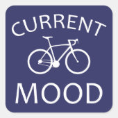 Aktuelle Stimmungsschwankung Quadratischer Aufkleber (Vorderseite)