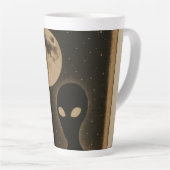 Aktuelle Tasse Retro-Alien-Begegnung (Rechte Ecke)