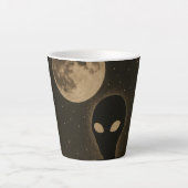 Aktuelle Tasse Retro-Alien-Begegnung (Vorderseite)