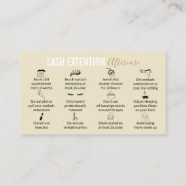 Aktuelle Tipps und Hinweise zur Lash Aftercare-Tec Visitenkarte