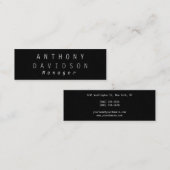 Aktuelle Visitenkarte für Skinny Gray Manager (Vorne/Hinten)