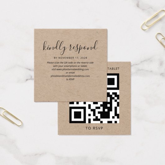 Aktuelle Website-Karte für den QR-Code für Hochzei (Büro)
