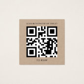 Aktuelle Website-Karte für den QR-Code für Hochzei (Rückseite)