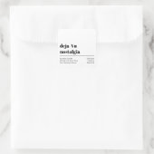 Aktuelle White-Product-Labels Quadratischer Aufkleber (Tasche)
