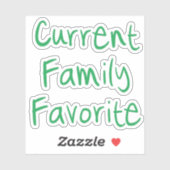 Aktueller Favorit Aufkleber (Blatt)