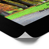 Aktueller Moment - Buddha Zitat - Kunstdruck Poster (Ecke)