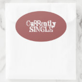 AKTUELLER SINGLE OVALER AUFKLEBER (Tasche)