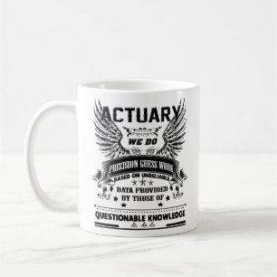 Aktueller Tasse, Actuary Coffee Tasse, Tasse für A