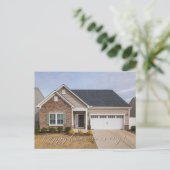 Aktuelles Foto Realtor Happy Housiversary Postkarte (Stehend Vorderseite)