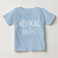 Akumal Mexico Design - Baby Fine Jersey T - Shirt