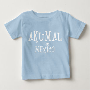 Akumal Mexico Design - Baby Fine Jersey T - Shirt