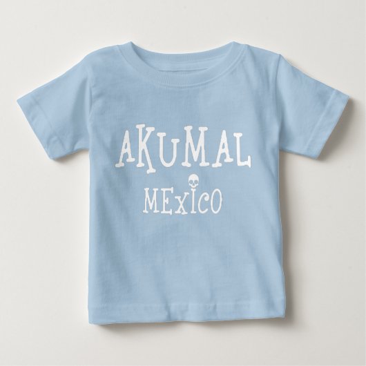 Akumal Mexico Design - Baby Fine Jersey T - Shirt (Vorderseite)