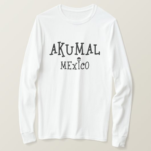 Akumal Mexico Design - Basic Long Sleeve T - Shirt (Design vorne)