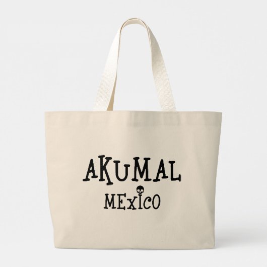 Akumal Mexico Design - Jumbo-Tasche Jumbo Stoffbeutel (Rückseite)