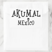 Akumal Mexico Design - Rectangle Stickers (Tasche)