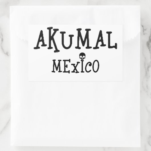 Akumal Mexico Design - Rectangle Stickers (Tasche)
