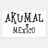 Akumal Mexico Design - Rectangle Stickers (Vorderseite)