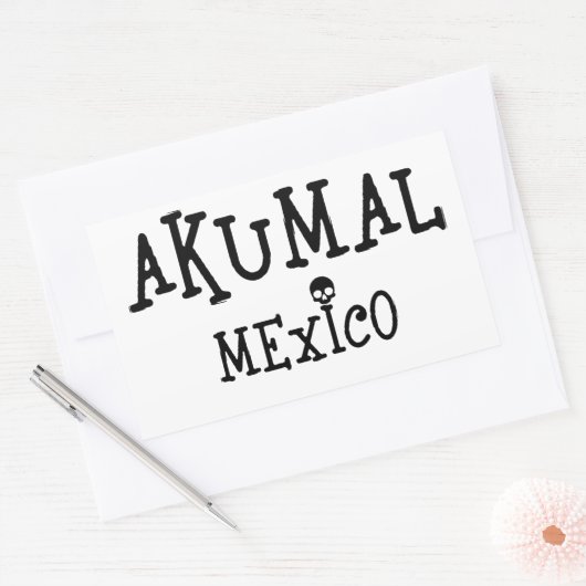Akumal Mexico Design - Rectangle Stickers (Umschlag)