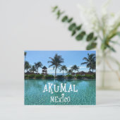 Akumal Mexico Design - Standard Postcard Postkarte (Stehend Vorderseite)