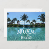 Akumal Mexico Design - Standard Postcard Postkarte (Vorne/Hinten)