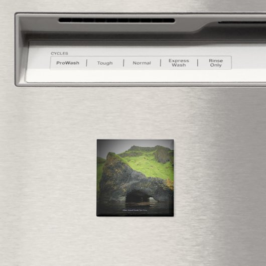 Akun Island Basalt Sea Höhle Magnet (In Situ (Geschirrspüler))