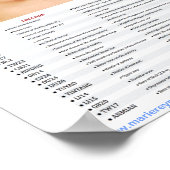 Akupressur Gesichtspunkte Poster (Ecke)