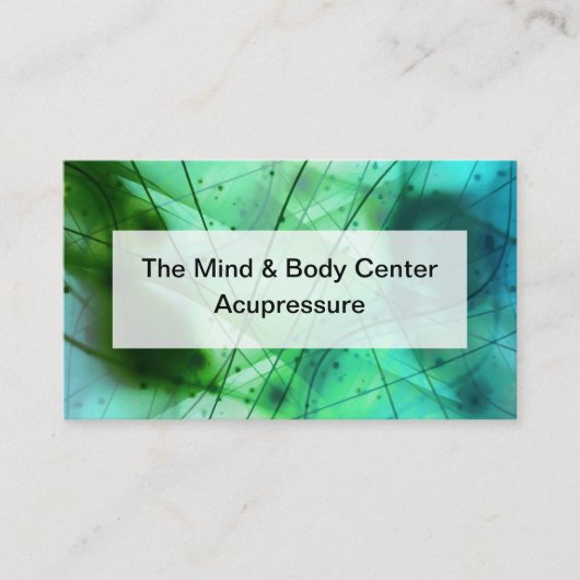 Akupressur und Akupressur Visitenkarte (Vorderseite)