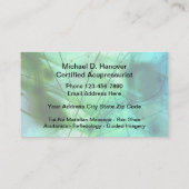 Akupressur und Akupressur Visitenkarte (Rückseite)