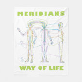 Akupuncture Way of Life Fleecedecke (Vorderseite)