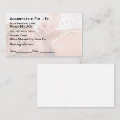 Akupunktion Ernennung Budget Business Cards Visitenkarte (Vorne/Hinten)