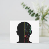 Akupunktionsmodell Postkarte (Stehend Vorderseite)