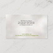 Akupunktionsnadel - Lotus-Blume Visitenkarte (Rückseite)