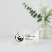 Akupunktionsnadel - Yin Yang Visitenkarte (Stehend Vorderseite)