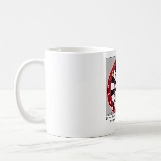 Akupunktur-Cartoon-Tasse Kaffeetasse (Links)