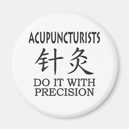 Akupunktur Chinesisches Symbol Magnet (Vorne)