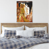 Akupunktur, Collage und gemischte Medien Leinwanddruck (Insitu (Schlafzimmer))