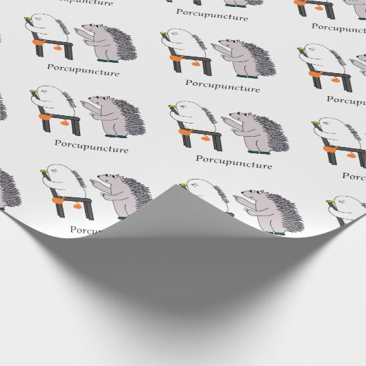 Akupunktur Geschenkpapier (Ecke)