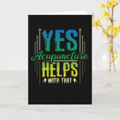 Akupunktur Karte (Gelbe Blume)