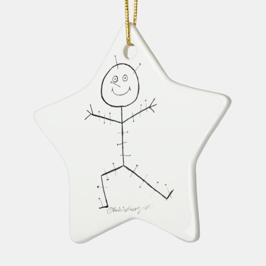 Akupunktur klebrig keramikornament (Links)