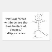 Akupunktur klebrig rechteckiger aufkleber (Vorderseite)