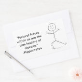 Akupunktur klebrig rechteckiger aufkleber (Umschlag)