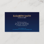 Akupunktur Nadelbaum - farbenfrohe Blätter Visitenkarte (Rückseite)