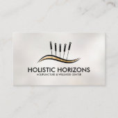 Akupunktur Nadeln Wirbelsäulenwelle Visitenkarte (Vorderseite)