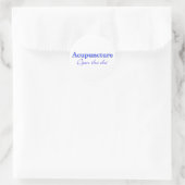 Akupunktur - Öffnen Sie den Chi Runder Aufkleber (Tasche)