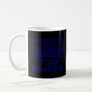 Akupunktur Okay um jemanden zu stechen Vintage Aku Kaffeetasse