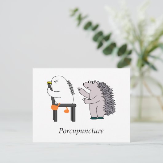 Akupunktur Postkarte (Stehend Vorderseite)