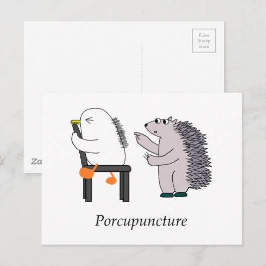 Akupunktur Postkarte (Vorne/Hinten)